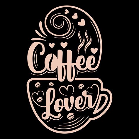 Coffee Cup Vector Typography Coffee Element Hand Drawing Coffee Cup Coffee Beans 13076948