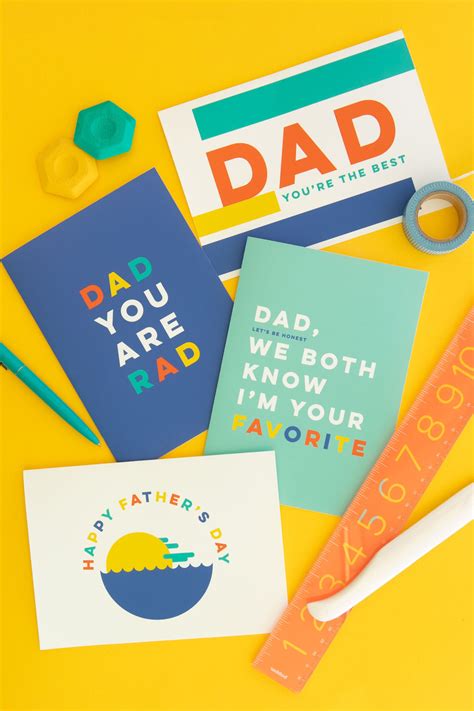 The perfect father's day card for dad is just a click away. Free Printable Modern Father's Day Cards - Sarah Hearts