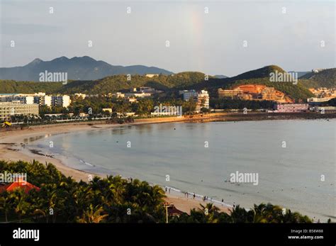 Dadonghai Beach Area Sanya City Hainan Province China Stock Photo
