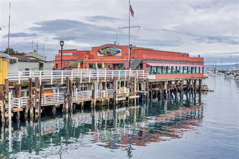 Restaurants At Fishermans Wharf Monterey Editorial Photography Image
