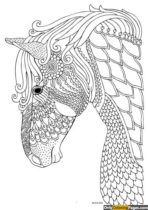 horse mandala coloring pages  printable  horse mandala