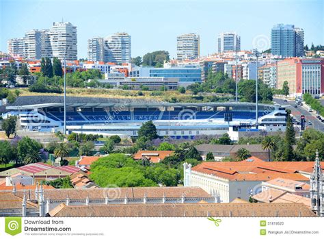 Página oficial do clube de futebol os belenenses no facebook. Estadio Do Restelo, Lissabon, Portugal Redactionele ...