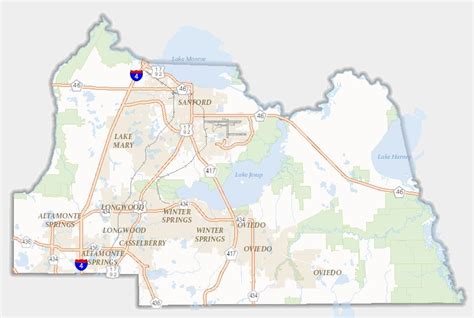 Seminole County Zip Code Map Map