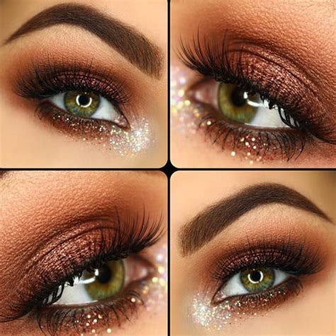 We stan this gold metallic eyeshadow look on jaclyn hill's hazel eyes. 42 Most Attractive Makeup Ideas for Dark Green Eyes | Dark ...