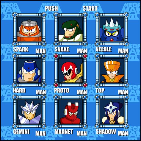 Mega Man 3 Stage Select By Codster76 On Deviantart