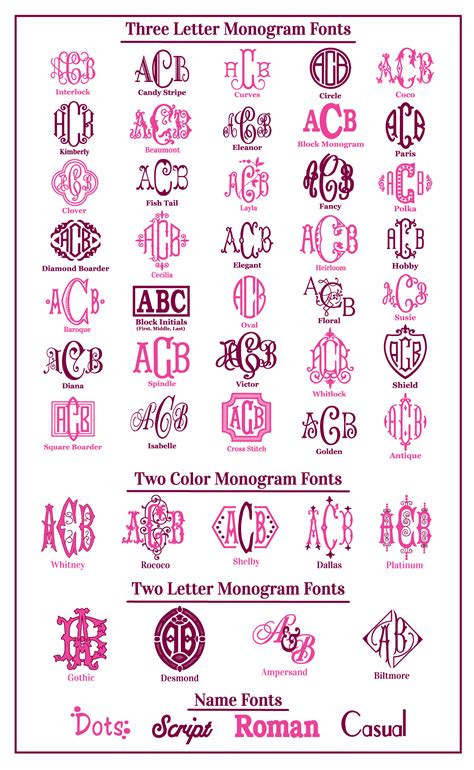 Monogram Fonts Free Monogram Fonts Monogram Fonts Cricut Monogram