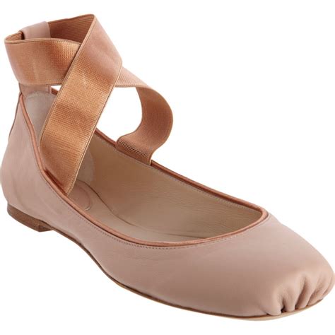 Chloé Criss Cross Ankle Strap Ballet Flat At Shoes