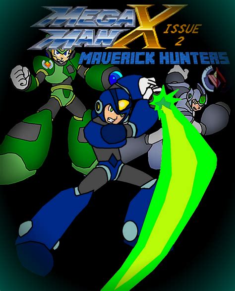 Mega Man X Maverick Hunters Cover Art 2preview By Justazagdeviant