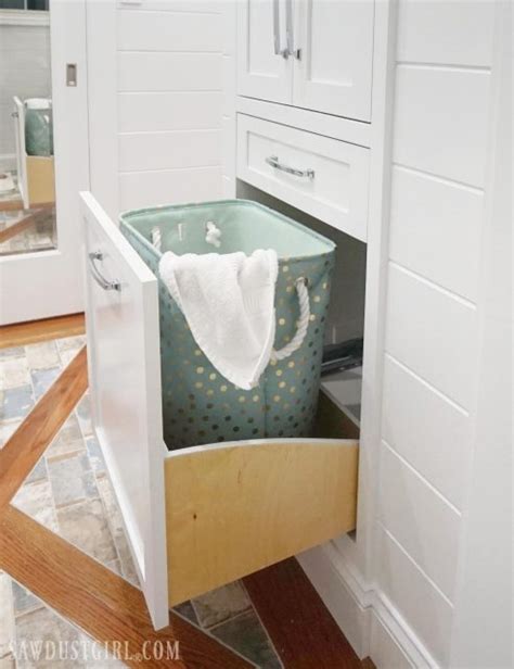 Bathroom Cabinet With Built In Hamper Semis Online