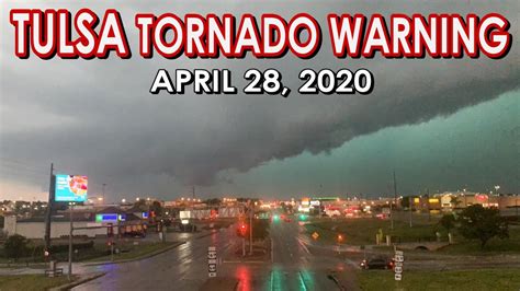 Tulsa Oklahoma Tornado Warnings Scary Looking Storms 4282020 J