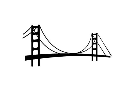 Golden Gate Bridge Silhouette Printable