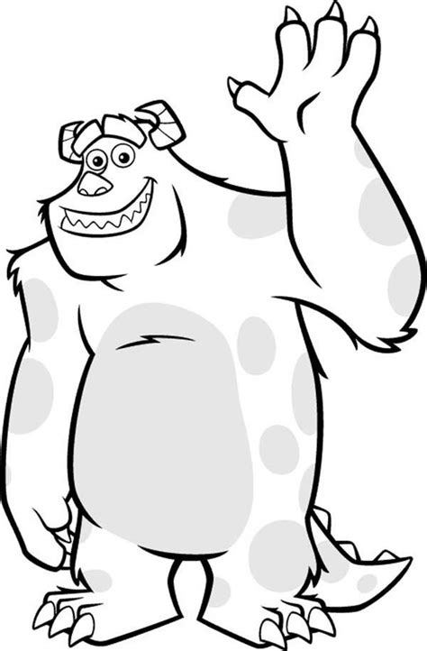 Monsters Inc Coloring Pages | Monster coloring pages, Monsters inc