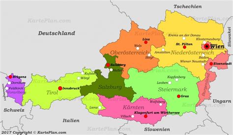Printable Map Of Austria Printable Maps