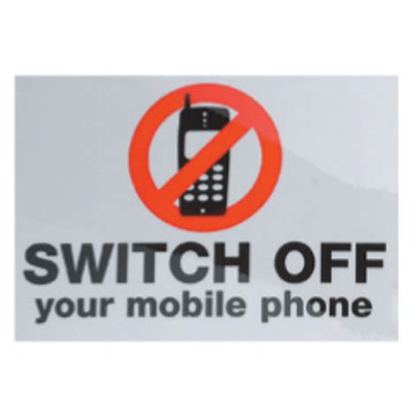 Switch Off Mobile Phone Sign