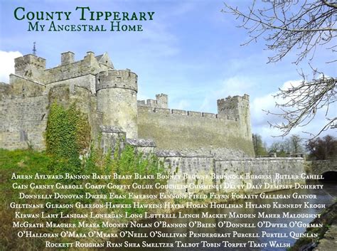 British surnames beginning with 'co' drill down further to surnames beginning with: The Surnames of County Tipperary - A Letter from Ireland: