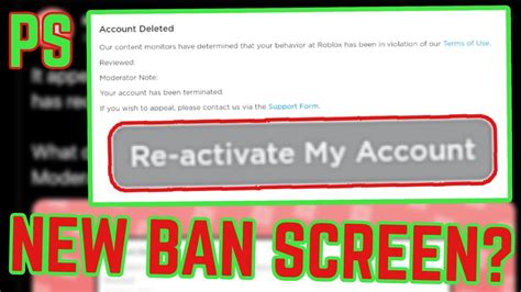 Ban What Happens When You Get Banned New Roblox Ban Screen Youtube