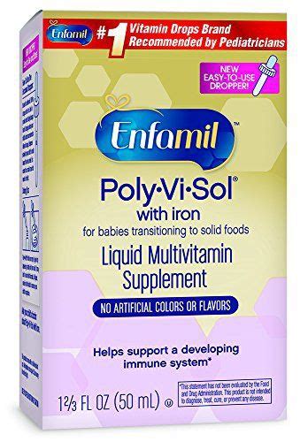 Enfamil Poly Vi Sol With Iron Is A Liquid Multivitamin Supplement For