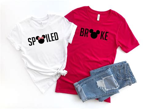Spoiled And Broke Littlepetuniadesigns Matching Disney Shirts