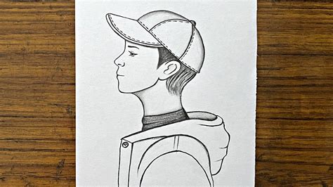 How To Draw A Side View Face Boy Pencil Sketch For Beginners Easy