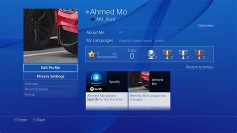My Ps4 Profile By Ahmedmofree1996 On Deviantart