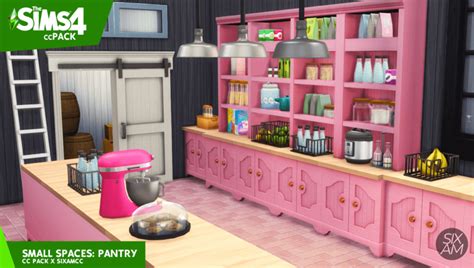 The Sims 4 Small Spaces Pantry Cc Pack Micat Game