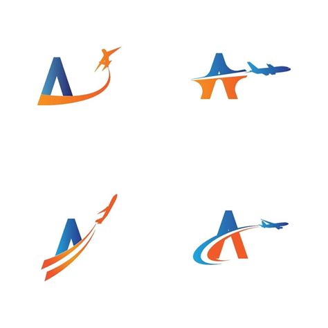 Letter A Air Travel Logo Design Template Vector 3255035 Vector Art At