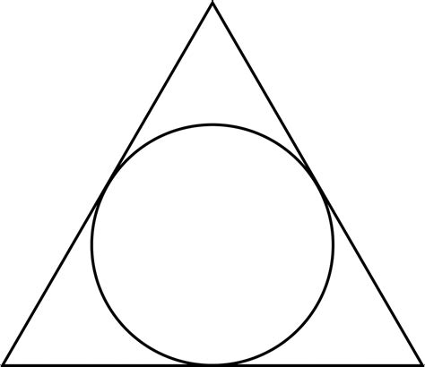 Triangle Circumscribed About A Circle Clipart Etc