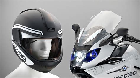 Bikehud enables any motorcycle helmet to become a smart helmet! BMW Brings Concept Motorcycle With Laser Light And HUD ...