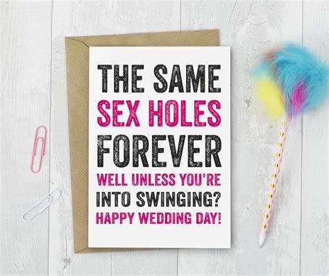 Rude Wedding Same Holes Greeting Card By Do You Punctuate