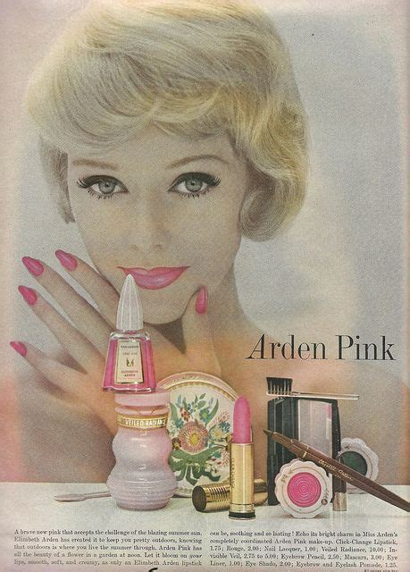 Arden Pink Vintage Makeup Ads Retro Makeup Vintage Cosmetics