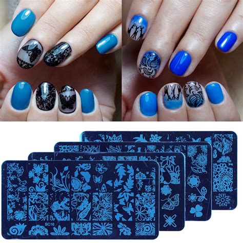 Nail Stamping Plates Lace Pattern Stainless Steel Nail Art Stamping