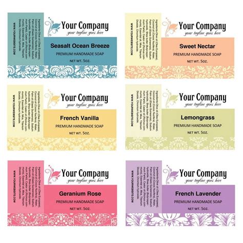 Handmade Soap Label Template Awesome 007 Template Ideas