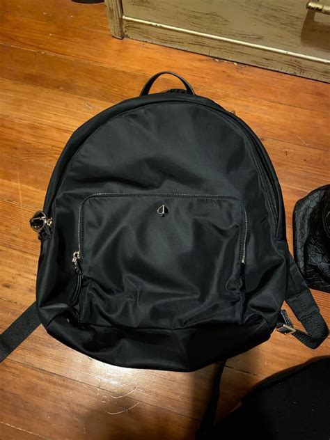 Store your laptop and tech essentials in style with this slim, nylon laptop bag covered in playful dots and trimmed with crosshatched leather. Kate Spade Laptop Backpack for Sale in Pasadena, CA - OfferUp