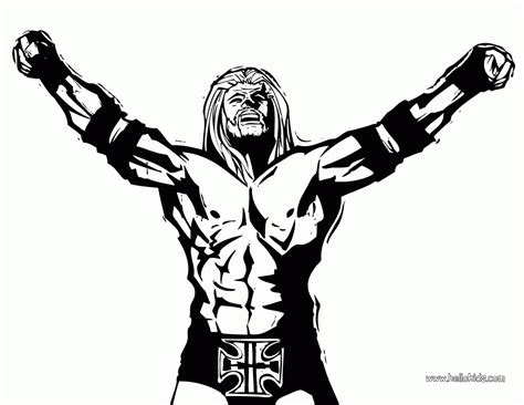 Wwe Triple H Coloring Pages Coloring Home
