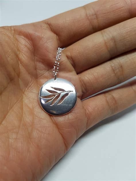 Willow Necklace Valentines T Willow Leaf Pendant Etsy Uk