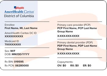 • online, you can order a replacement card or print a copy. Your ID card - Medicaid enrollee - AmeriHealth Caritas District of Columbia