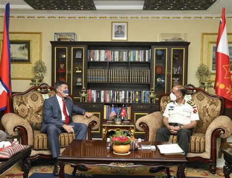 U S Ambassador Berry Calls On Coas General Sharma New Spotlight Magazine