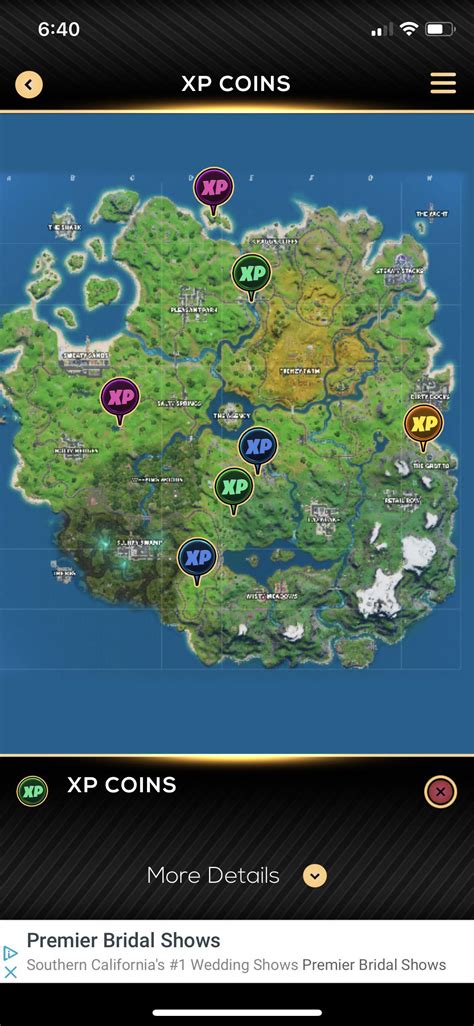 How to solve fortnite's chapter 2, season 2, week 9 challenge, collect five xp coins, complete with location map. XP Coins are being updated on my APP in real time! Be sure ...