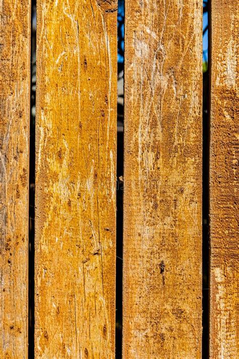 Macro Image Of Exterior Wooden Fence Texture On Timber Plank Stock