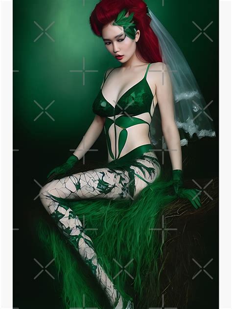 Sexy Redhead Poison Ivy Plant Babe Cosplay Art Poster For Sale By Theniteflix Redbubble