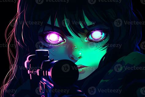 Anime Style Sniper Girl Neural Network Ai Generated 29614006 Stock