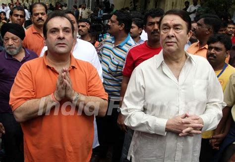 The matter can either be swept under cbi and sit probes, or it can be put forth as a forceful. Randhir and Rajiv Kapoor at RK Studio Ganapati Immersion Media