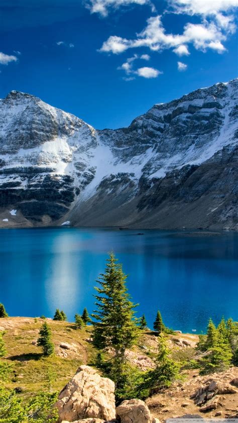 Nature Mountain Landscape Blue Lake Ultra Hd Desktop