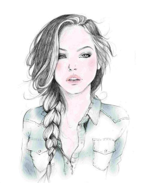 Pretty Girl Face Drawing At Explore Collection Of