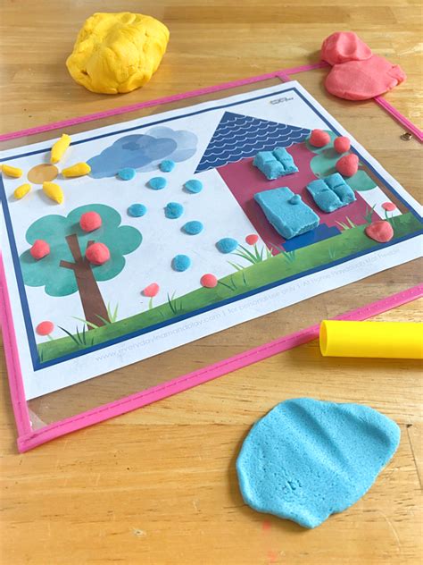 At Home Playdough Mat Everyday Learn And Play