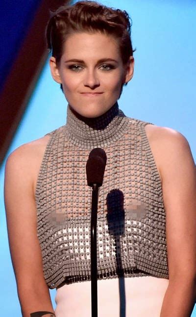 Oops Kristen Stewart Has A Nip Slip At 2014 Hollywood Film Awards