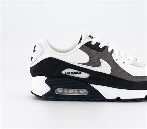 Nike Air Max 90 Trainers Flat Pewter White Black Obsidian Mens Trainers