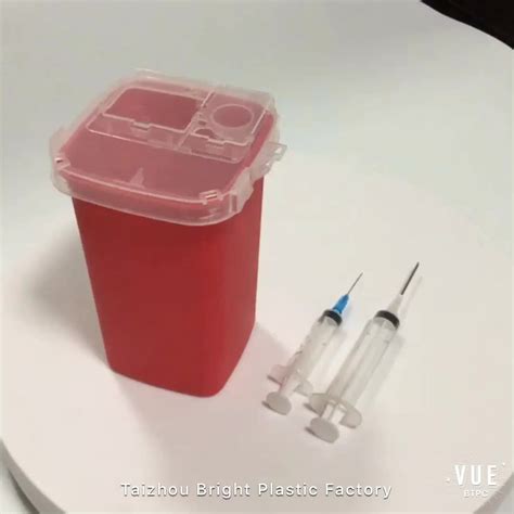 Disposable Needle Disposal Short Sharps Container Round Sharp Box