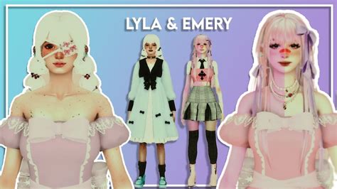 ️ Lyla And Emery ️ Harajuku Girls Cc Links The Sims 4 Youtube