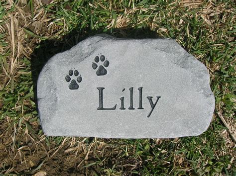 23% off pet tombstone dog memorial stone personalized with waterproof photo frame features sympathy poem garden backyard. Large Pet Headstone 13-14" across | Adirondack Stone Works ...